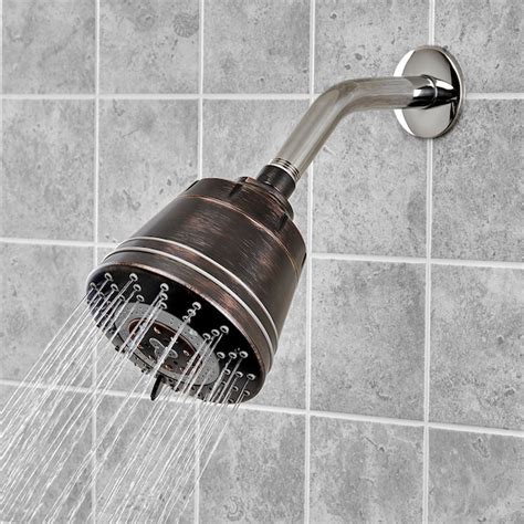 Sprite Shower Pure Oil Rubbed Bronze 4.5-in Round Fixed Filtered Shower ...