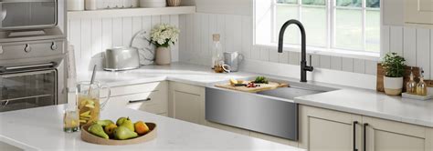 Stainless Steel Farmhouse Sink Kitchen Designs