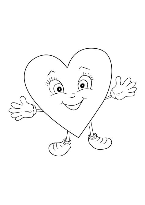 Heart Shape Coloring Pages For Kids [2025]
