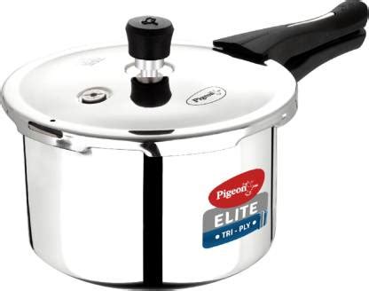 Pigeon Elite Shine Triply 2 L Induction Bottom Pressure Cooker Price in ...