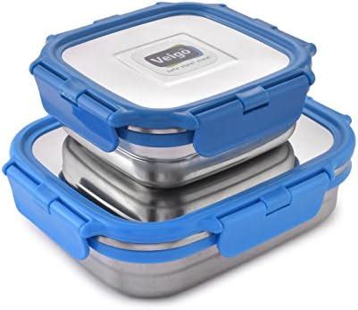 Buy Veigo Large Lunch Box Stainless Steel Premium Finish Air Tight Leak ...