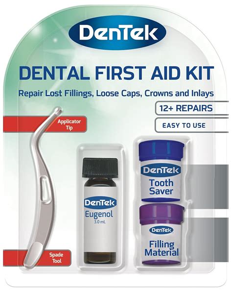 DenTek - Dental First Aid Kit - Applicator, Teeth Saver, Tooth Ache ...