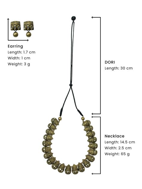 Pear Shape Antique Gold White Kundan Stone Handmade Terracotta Necklac ...