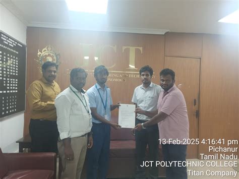 Titan Company Campus Drive 2025 – JCT Engineering