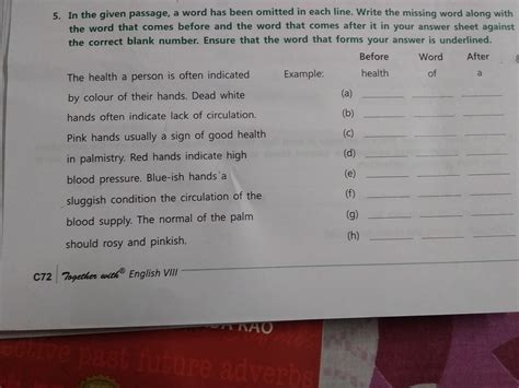 Exercise on omission - Brainly.in