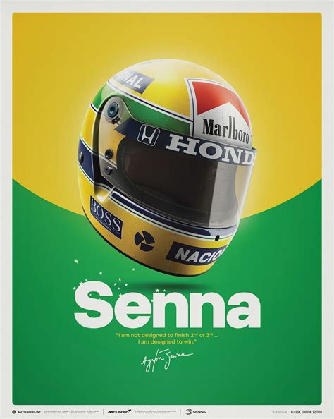 Art Print Ayrton Senna - Helmet - San Marino GP - 1988 | Posters, Wall Art | Europosters