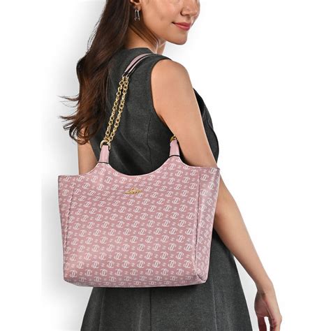 Buy Lavie Womens Pink Mono Ll Ariana Tote Bag (L) Online