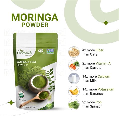 Buy Organic Moringa Leaf Powder Online in India . – Earmark Organic
