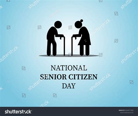 National Senior Citizen Day On 21 Stock Illustration 2026971590 ...