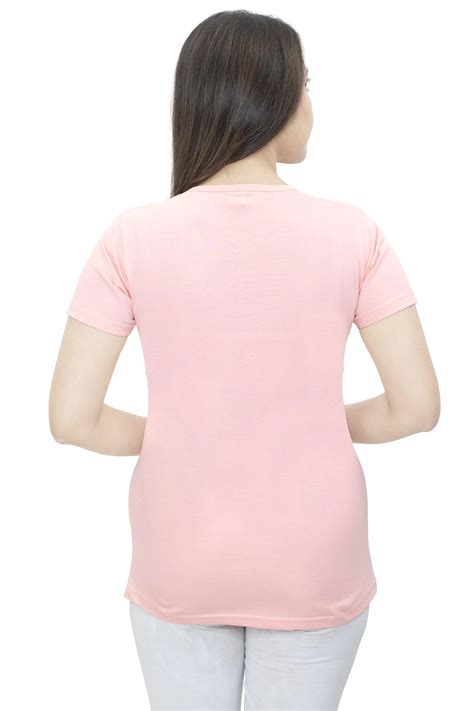 Ayu Elite Fashion Women Regular Fit Pink T-shirt – Ayu Elite Fashion