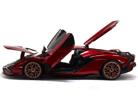 Lamborghini Sian FKP 37 red 1:18 Bburago diecast Scale Model car ...