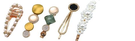 Buy Sajani 5Pcs Macaron Hair Clip/White Pearl Hair Clip/Hair Pins/Hair ...