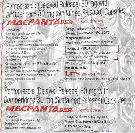 Macpanta Dsr Capsule: Uses, Side Effects, Price & Dosage | PharmEasy