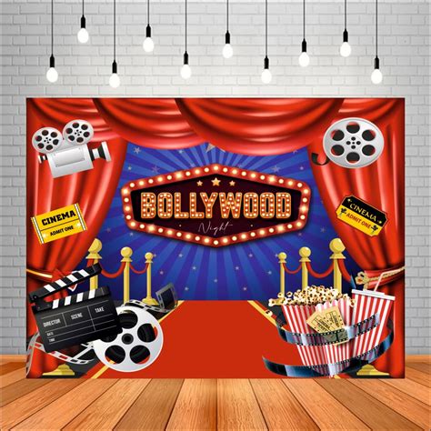 Party Baazaar Movie Night Bollywood Party Backdrop Cloth | Bollywood ...