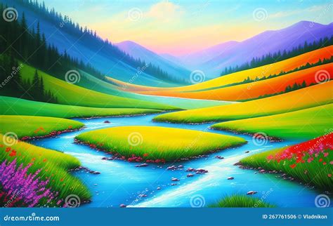 Hill Landscape Drawing