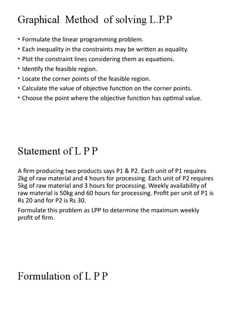 LPP Using Graphical Method 的图像结果