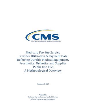 Fillable Online cms Medicare Fee-For-Service Provider Utilization ...