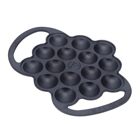 Buy VictoriaCast Iron Poffertjes Dutch Pancake Pan with Loop Handles ...