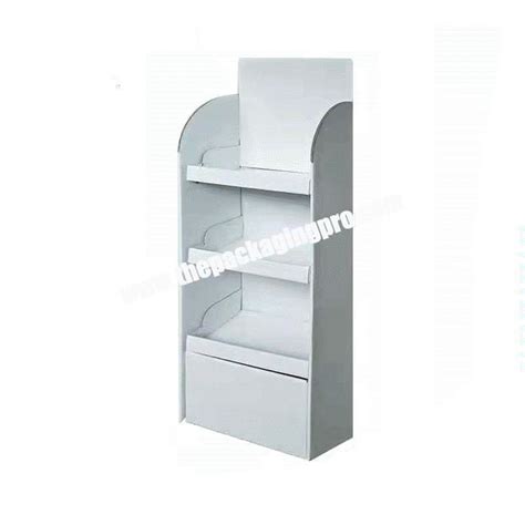 Kraft cardboard paper display shelf design