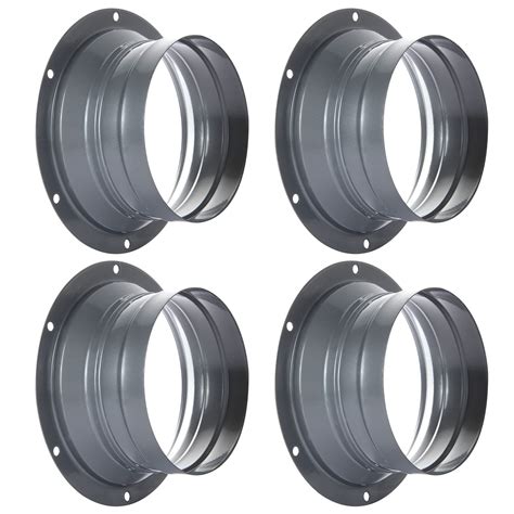 Zoeyes 4 Pcs 4 Inch Duct Connector Flange Inlet Fitting | Desertcart INDIA