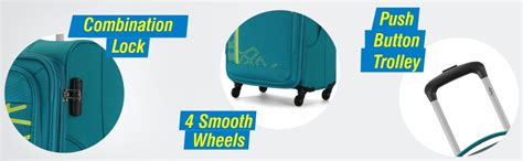 Skybags Polyester 81 cms Teal Softsided Check-in Luggage (Wingman ...