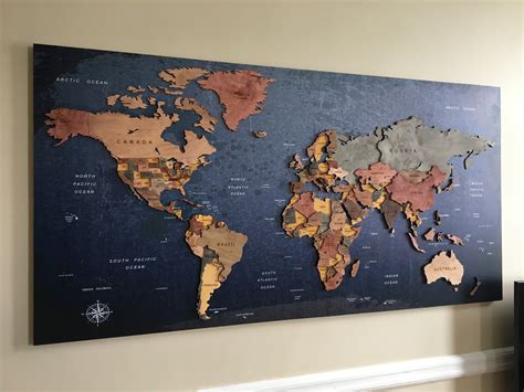 Navigating The World: A Guide To Wooden World Map Wall Art - Sundance ...
