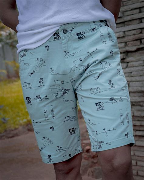 365 DAYS HAPPINESS | Shorts For Men | Cotton Shorts – Hau'Oli Day Fashion