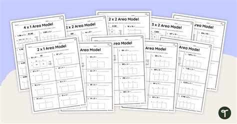 Area Model Multiplication Worksheets 的图像结果