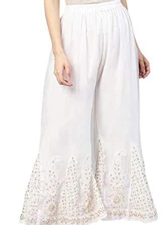 Buy Women's Lucknowi Chikankari Gota Patti Handwork Sharara (B70-525 ...