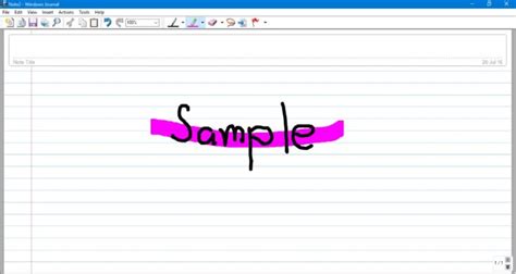 Image result for Note 1 Windows Journal