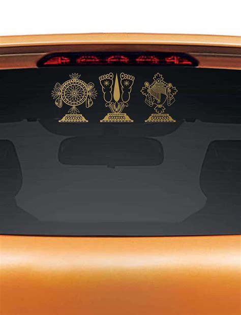 Lord Balaji Symbol Car Rear Glass Sticker – WallDesign
