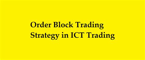 Image result for ICT Trading Order Block