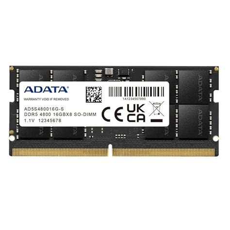 Amazon.in: Buy ADATA Premier 16GB 4800MHz SO-DIMM DDR5 Laptop Memory ...