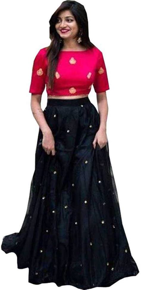 Nena Fashion Women's Satin Semi stitched Lehenga Choli (lehenghamiixx ...