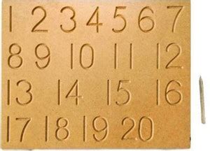 SALEOFF Montessori Mathematical 1-20 Numerals/Counting Wooden Tracing ...