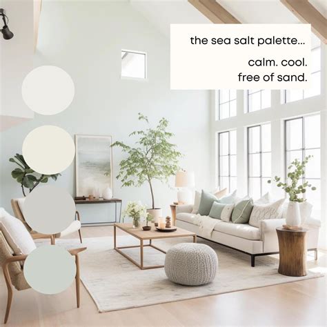 Sea Salt Sherwin Williams Paint Palette, Modern Coastal Interior Paint ...