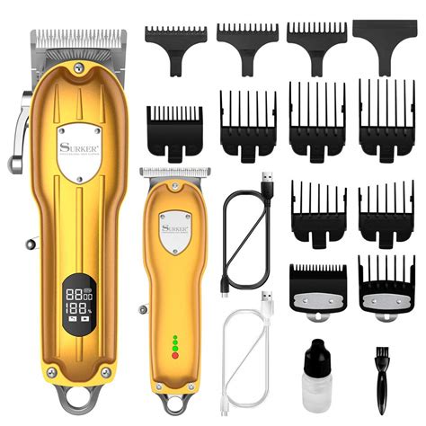 SURKER Mens Hair Clipper Professional Hair Trimmer Barber Clipper Set ...