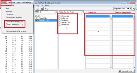 Joint frequencies analysis using Hamlet II
