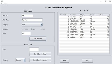 Image result for Write a Java Code to Create Menu Items and Perform Event Handling