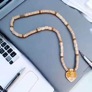 BRAJSTORE Bageshwar Dham Tulsi Kanthi Mala with Hanuman ji (Heart Shape ...