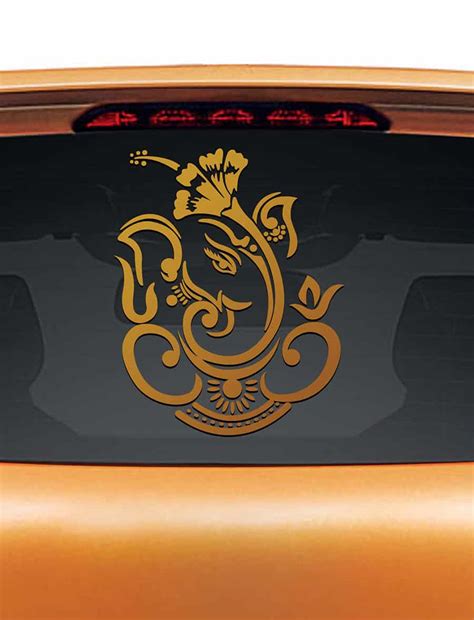 Dasavala Ganesha Car Rear Glass Sticker – WallDesign