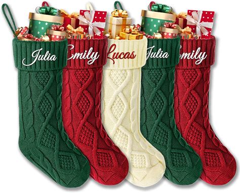 Amazon.com: Gemuniya Personalized Christmas Stockings, Custom Christmas ...