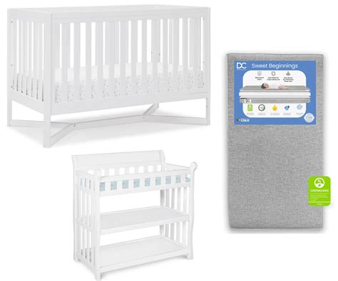 Delta Children Tribeca 3-Piece Baby Nursery Furniture Set-Includes ...