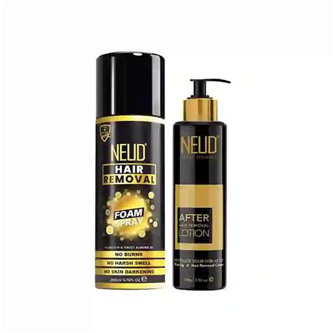 NEUD Hair Removal Foam Spray 200ml and After-Hair-Removal Skin Lotion