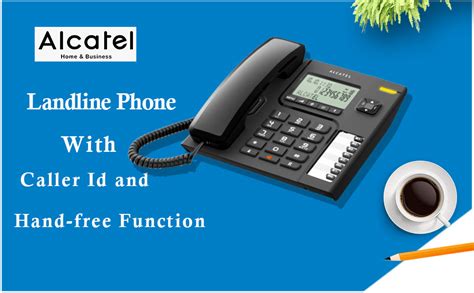 Alcatel T-76 Corded Landline Phone with Caller ID & Speakerphone (Black ...