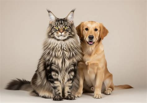 Maine Coon Size Comparison to Dog