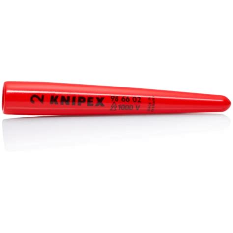 98 66 02 Knipex | Knipex 80mm Red Cable Cover in Plastic, 10mm Inside ...