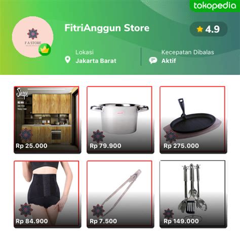 Toko FitriAnggun Store Online - Produk Lengkap & Harga Terbaik | Tokopedia
