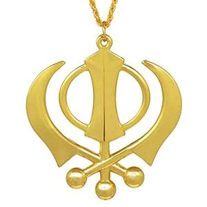 Memoir Brass Big and Bold Khanda Sikh Sardar Punjabi Khalsa 3 Inch x ...