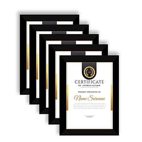 E Deals Certificate Frames,Collage Photo Frames|9X12 Inches|Set of 5 ...